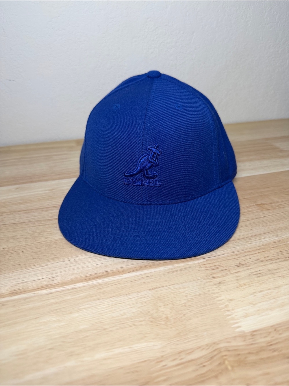 Kangol Wool Flexfit Baseball Cap-Blue. 7 3/8